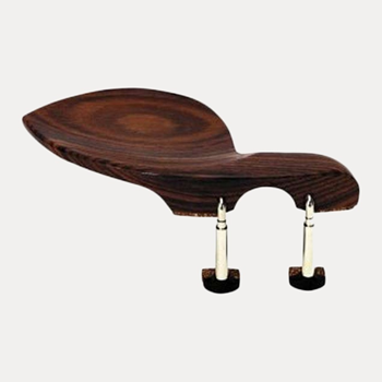 Wolf Kinnhalter Guarneri vernickelt, Palisander