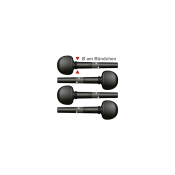 Wittner Feinstimmwirbel Viola 4/4 L - Pack (4 Stk.)