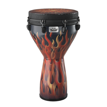 Remo DJ-0014-30 Djembe Mondo Serie, 14" Flames