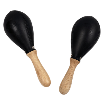 Gon Bops Maracas Plastic large, Schwarz