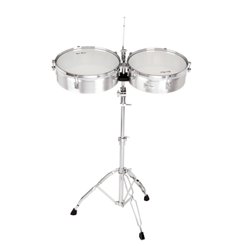 Gon Bops Timbales VTB1415 Orestes Vilato, Alu, mit Ständer