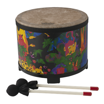 Remo KD-5080-01 Kids Floor Tom, 10" Rain Forest