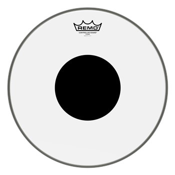 Remo CS-0312-10 Controlled Sound, 12" Clear, Black Dot