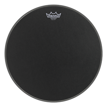 Remo ES-0813-10 Ambassador Black Suede, 13" coated