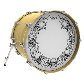 Remo PA-1320-TT-T01 Powerstroke 3 Skyndeep, Tattoo Skulls 20