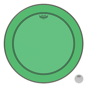 Remo P3-1318-CT-GN Powerstroke3 Colortone Green, 18" Bass Drum Fell