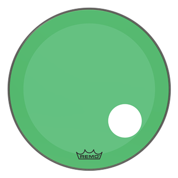 Remo P3-1320-CT-GNOH Powerstroke3 Colortone Green, 20" Bass Drum Resonanzfell