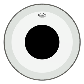 Remo P3-1324-10 Powerstroke3 Clear Black Dot, 24" Bass Drum Fell