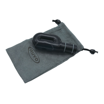 Nuvo "Donut" Kopfstück in Schwarz, Kunststoff, Wasserdicht