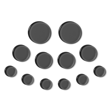 Slapklatz PRO Gel Pads 12er Set - Black