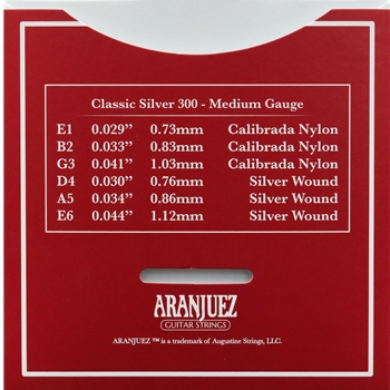 Aranjuez Classic Silver 300 - Medium Tension – Klassikgitarren Saiten Set