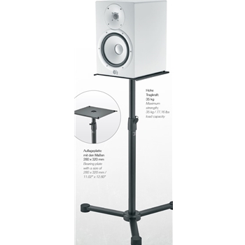 K&M 26722 Monitorstativ | 3-Bein, flach, gross