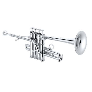 XO Brass Piccolotrompete 1700SS, versilbert in Bb/A