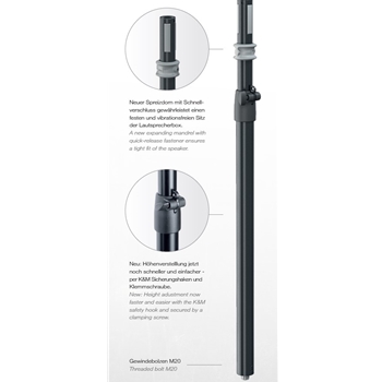 K&M 21377 Distanzrohr »Easy Lock« | M20