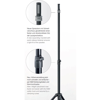 K&M 21439 Boxenstativ »Easy Lock«