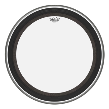 Remo BR-1324-00-SMT Ambassador SMT Bass Drum, 24" Clear