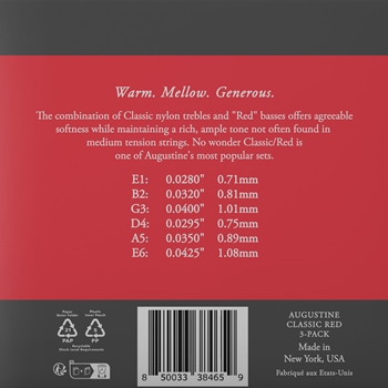 Augustine Classic/Red | Normal/Medium, 3-Pack Box