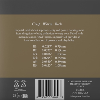 Augustine Imperial/Red | Medium/Medium, 3-Pack Box