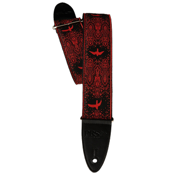 PRS Guitar Strap, Custom Jacquard Birds Fleur