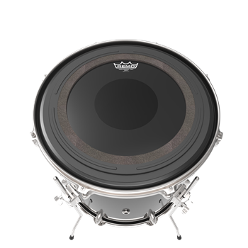 Remo ES-0018-10-SMT Ambassador STM Ebony, 18