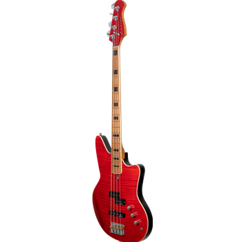 Ashdown E-Bass Saint Artisan 4 Saiten Roasted CF/Red
