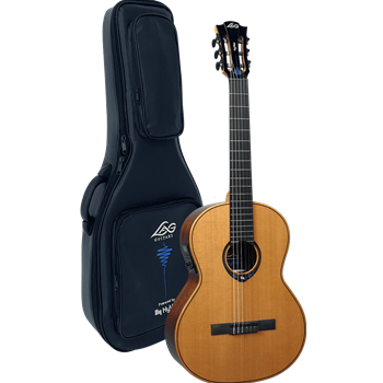 LAG HyVibe CHV15E - Smart Classic Guitar - Zeder/Khaya