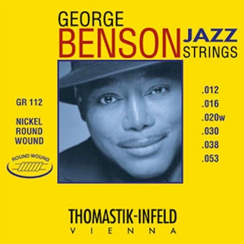 Thomastik E-Gitarren-Saiten, Jazzgitarren-Saiten George Benson, Set, Medium Light, Round Wound