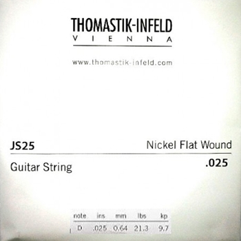 Thomastik JS25, Jazz Swing, Jazzgitarren-Einzelsaite (D4), für E-Gitarre, Flat Wound