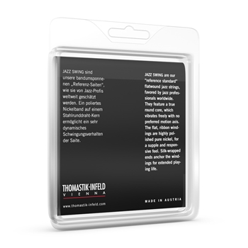 Thomastik JS25, Jazz Swing, Jazzgitarren-Einzelsaite (D4), für E-Gitarre, Flat Wound