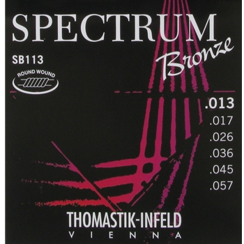 Thomastik, Westerngitarrensaiten, Spectrum Bronze, Set, Medium, round wound