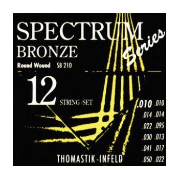 Thomastik Westerngitarrensaiten, Spectrum Bronze, 12-String-Set, Extra Light, round wound