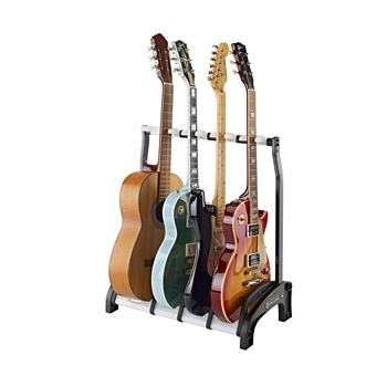 K&M 4-fach Gitarrenständer »Guardian 3+1« 17534 transluzent