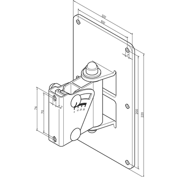 K&M 24481 Boxenwandhalter - weiß