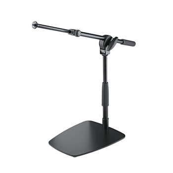 K&M 25995 Mikrofon-Tisch-/Bodenstativ, ausziehbar, flache Bodenplatte