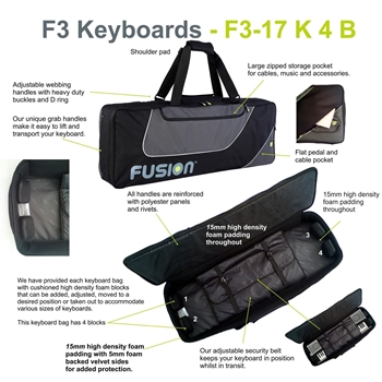 Fusion Keyboard 04 (49-61 keys) Keyboardbag Rucksack