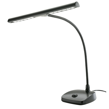 K&M LED Pianoleuchte 12297 mittig, schwarz