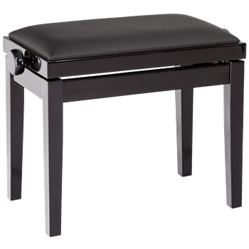 K&M Klavierbank 13911 Bank schwarz glanz, Sitz Kunstleder schwarz