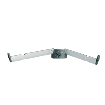K&M Auflagearme-Set B 18865 zu SpiderPro 15° silber, Alu eloxiert