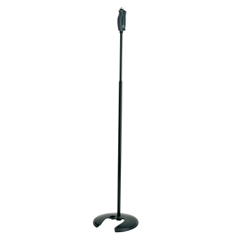 K&M Mikrofonstativ 26075 schwarz mit Rundsockel,Onehand, stapelbar