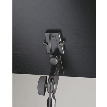 K&M 118/1 Orchesternotenpult - Stativ verchromt, Holzplatte Nussbaum