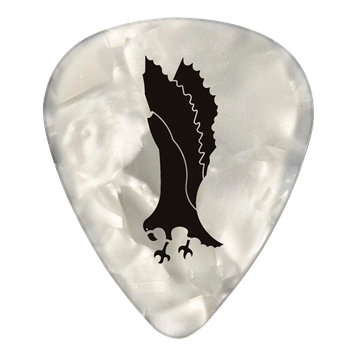 PRS White Celluloid Pearloid Picks/Plektren | 72-Pack - Medium