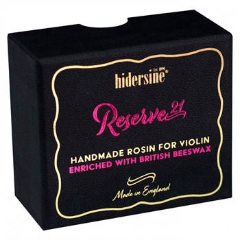 Hidersine Violinkolophonium Reserve21, in Mikrofasertuch