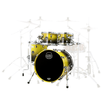 Mapex SR504X Saturn Fusion Shellset 4-teilig, Sulphur Fade