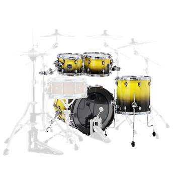 Mapex SR504X Saturn Fusion Shellset 4-teilig, Sulphur Fade