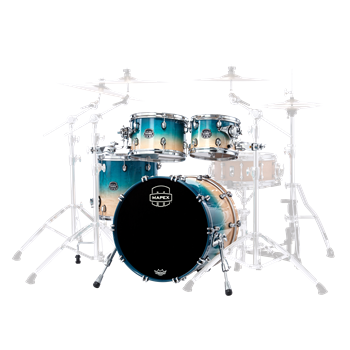 Mapex SR504X Saturn Fusion Shellset 4-teilig, Aqua Fade