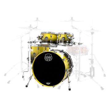 Mapex SR529UX Saturn Shellset 4-teilig, Sulphur Fade