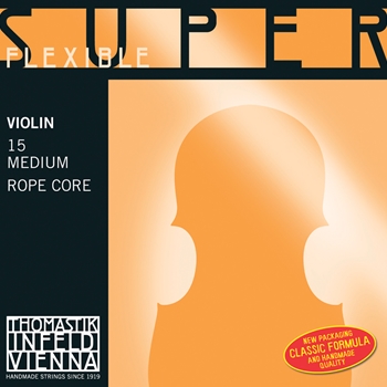 Thomastik Violinsaite Superflexible Seilkern E Medium 1/4